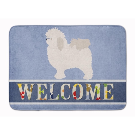 Carolines Treasures Bolognese Welcome Machine Washable Memory Foam Mat BB8309RUG